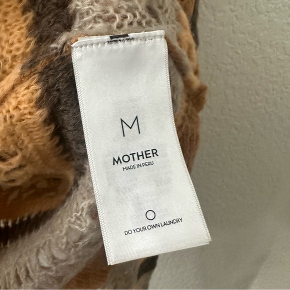 NEW MOTHER THE MOCK NECK SCALLOP JUMPER IN MISTY MOUNTAIN TOP SWEATER - Picture 7 of 10